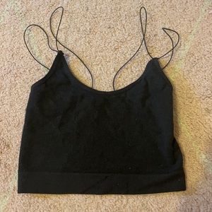 Grey Urban Outfitters ribbed top